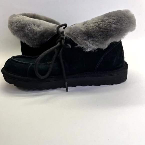 UGG Australia Women's Diara Boot US Size 6 in Black Sherpa Lined - Picture 5 of 16